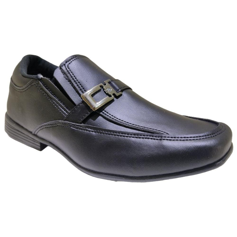 Sapato Social Infantil Juvenil Menino com Fivela Sames 9239