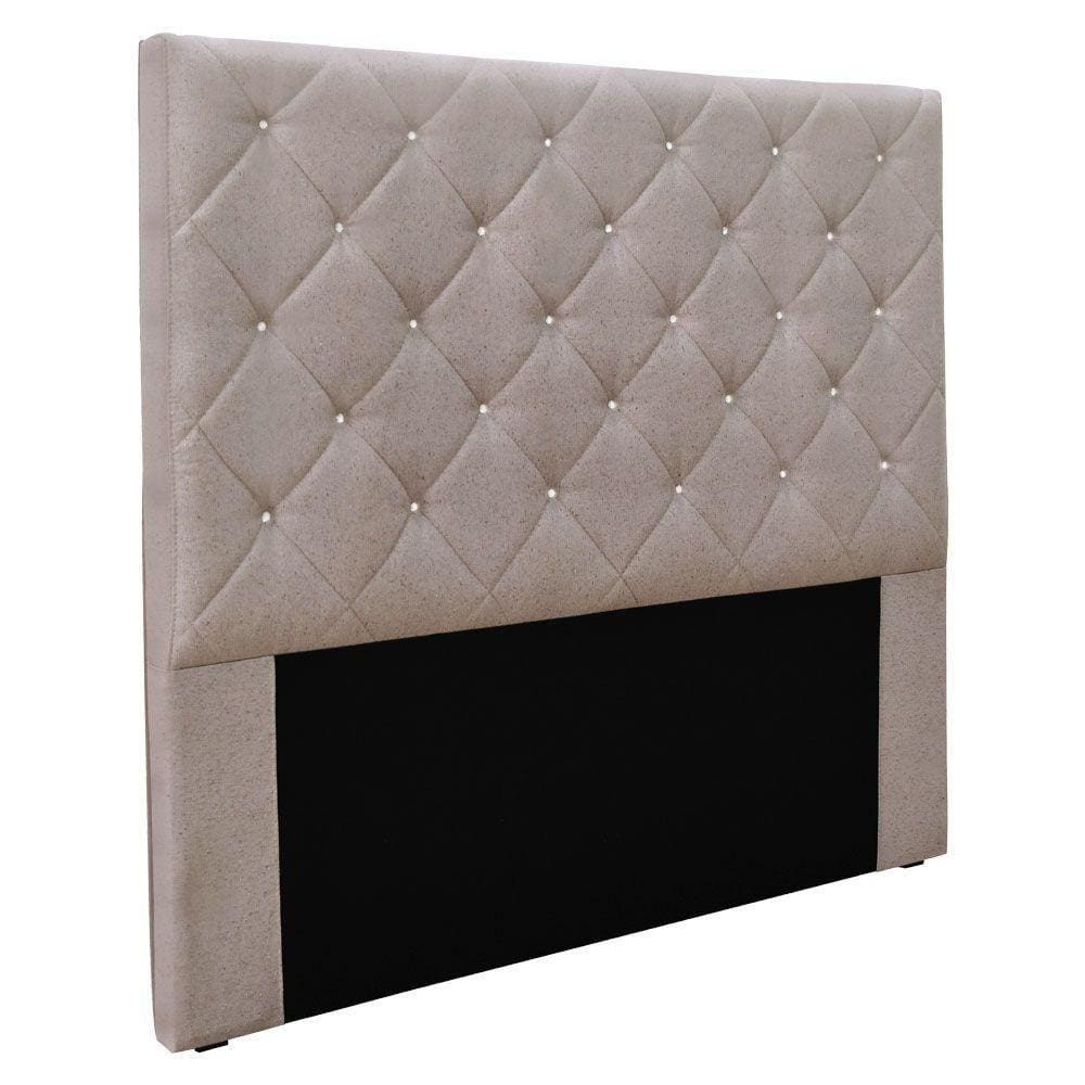 Cabeceira King 1,95m Linho Rústico Areia