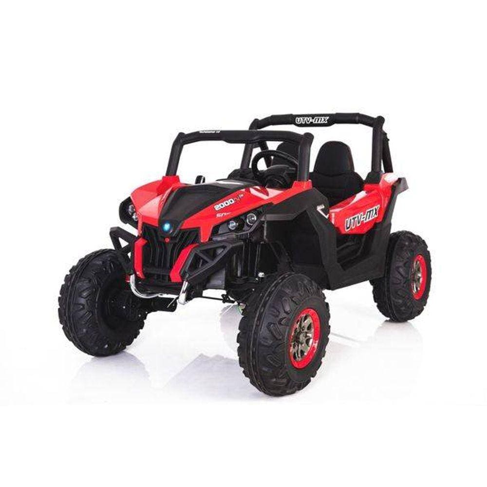 Carro Elétrico Criança Buggy UTV 4x4 - C. remoto - 12v Vermelho