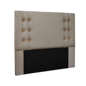 Cabeceira Genova Cama Box Queen 160Cm Linho Rustico Areia