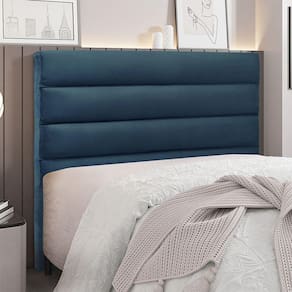 Cabeceira Cama Box Casal La Italiana 140Cm Azul Marinho