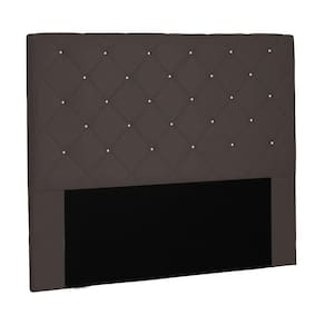 Cabeceira Tania Cama Box Casal 140Cm Suede Café