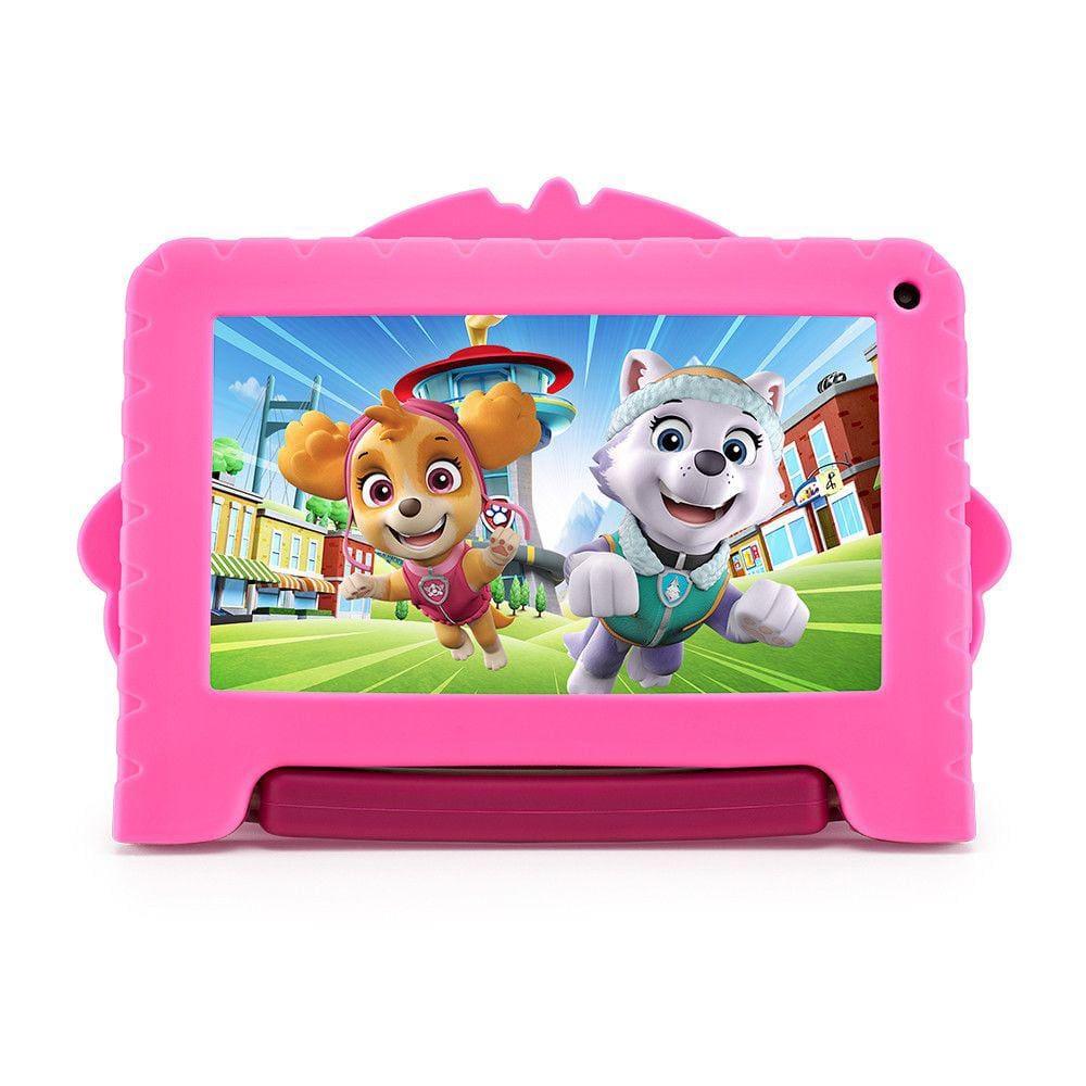 Tablet Multilaser Patrulha Canina Skye com Controle Parental 32GB Tela 7 pol Wi-fi Android 11 (Go edition) Processador Quad Core Rosa - NB377