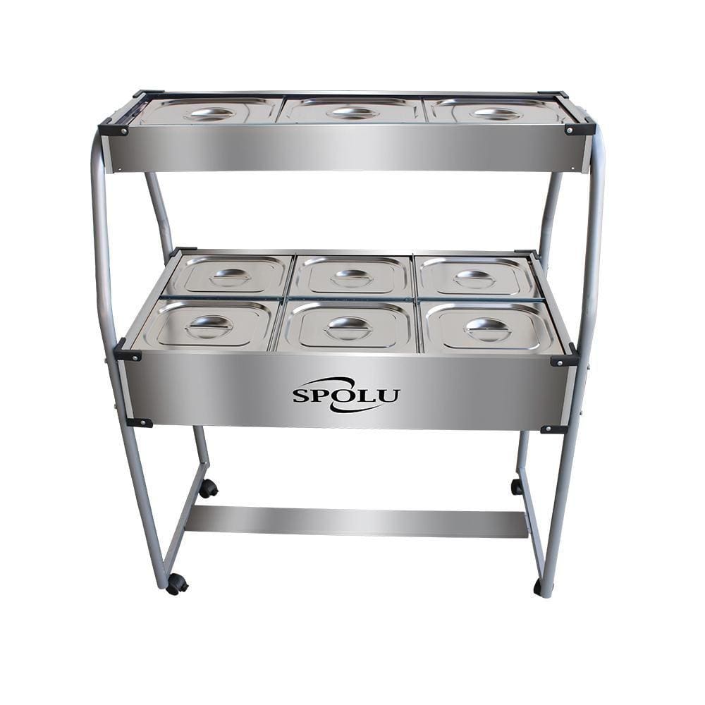Buffet Combinado 6 Cubas Quentes 3 Cubas Frias 127V Spolu