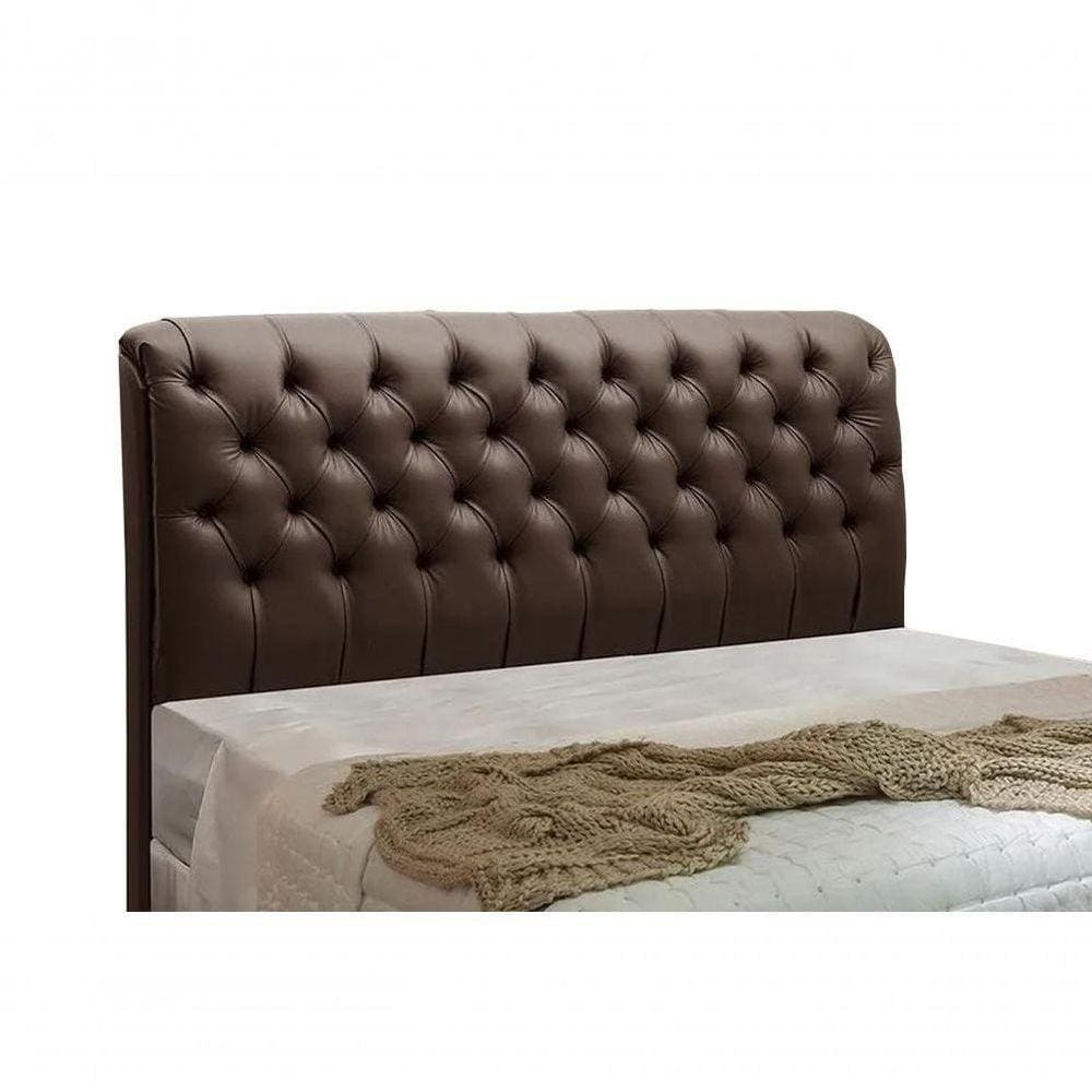 Cabeceira Paris Para Cama Box Solteiro Laminado Marron