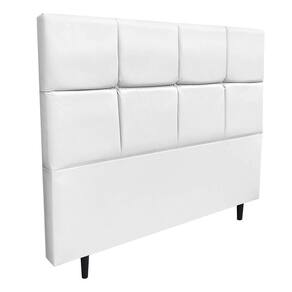 Cabeceira Roma Para Cama Box Queen 160Corino Branco-D`Rossi