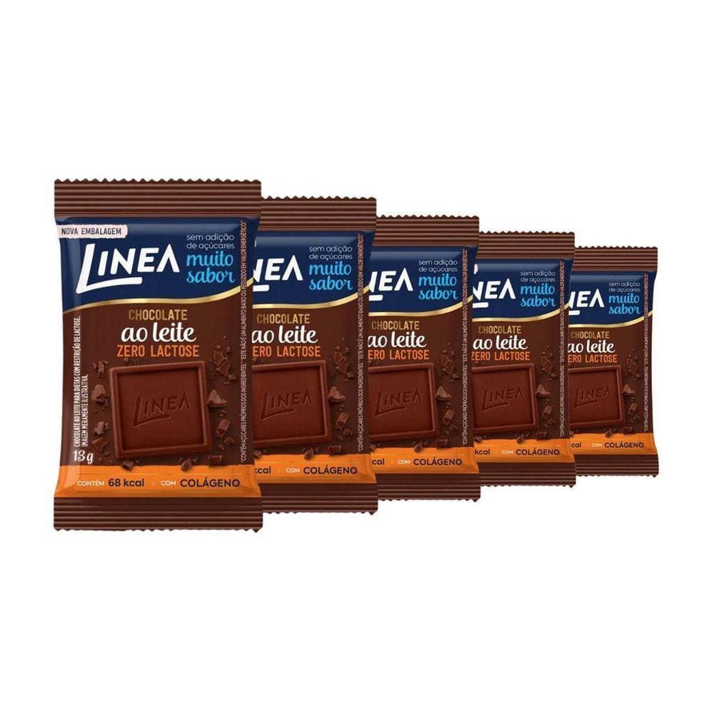 Chocolate Linea 5 De 13G Zero Açúcar Ao Leite Zero Lactose