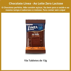 Chocolate Linea 15 De 13G Zero Açúcar Ao Leite Zero Lactose