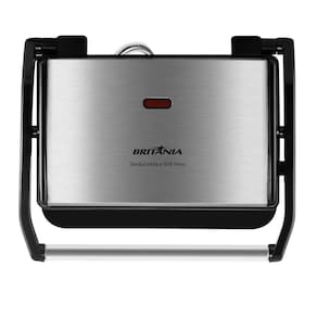 Sanduicheira Grill Press Britânia Antiaderente Preto/Inox