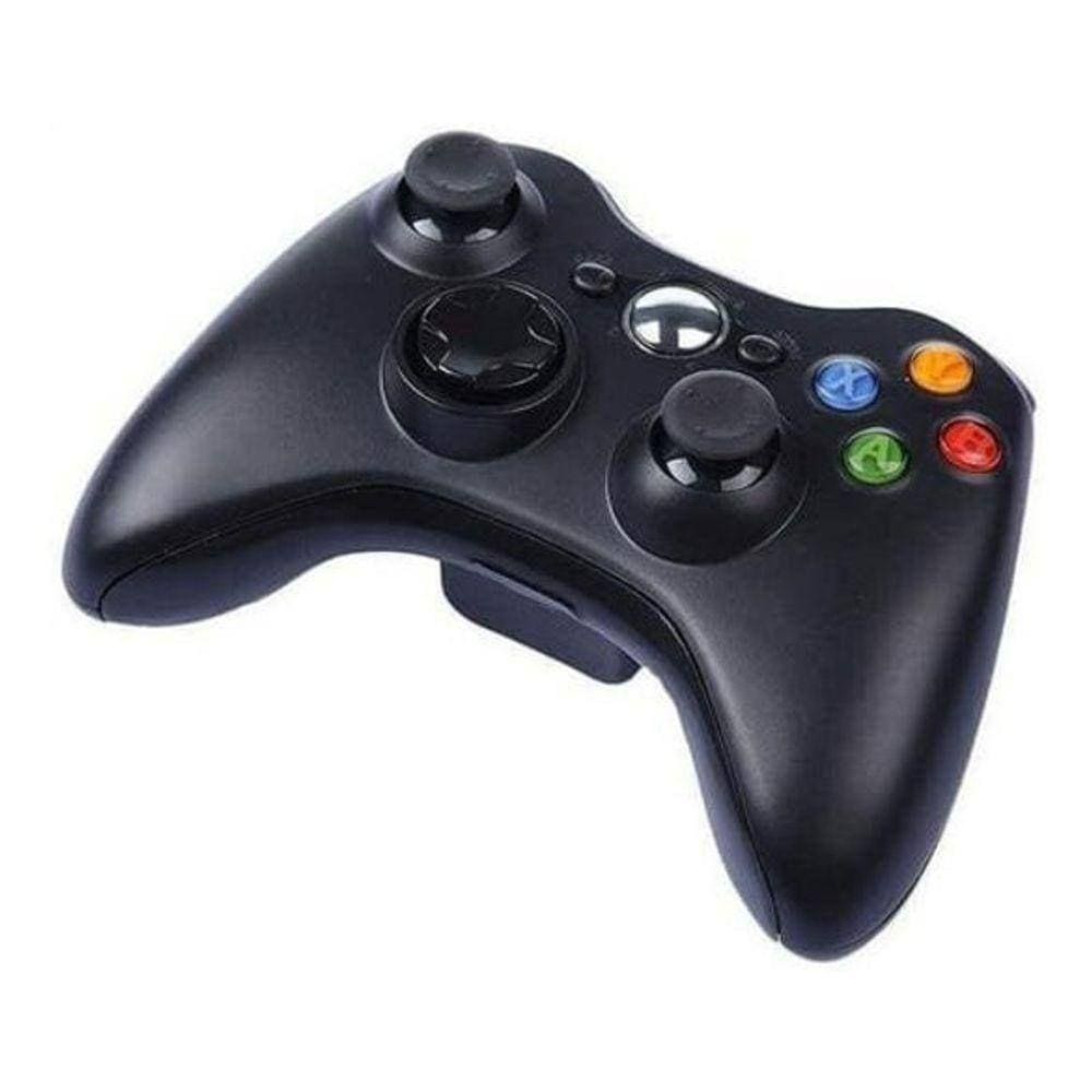 Controle Joystick Sem Fio Xbox 360 Slim Fat Preto