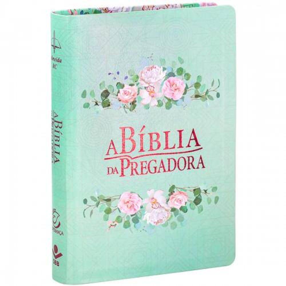 A Biblia da pregadora grande - em inglês - Capa Flor luxo