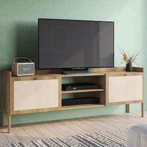 Rack Para TV 70 Pol Palhinha 27930 Linha Oslo Hanover Artesano