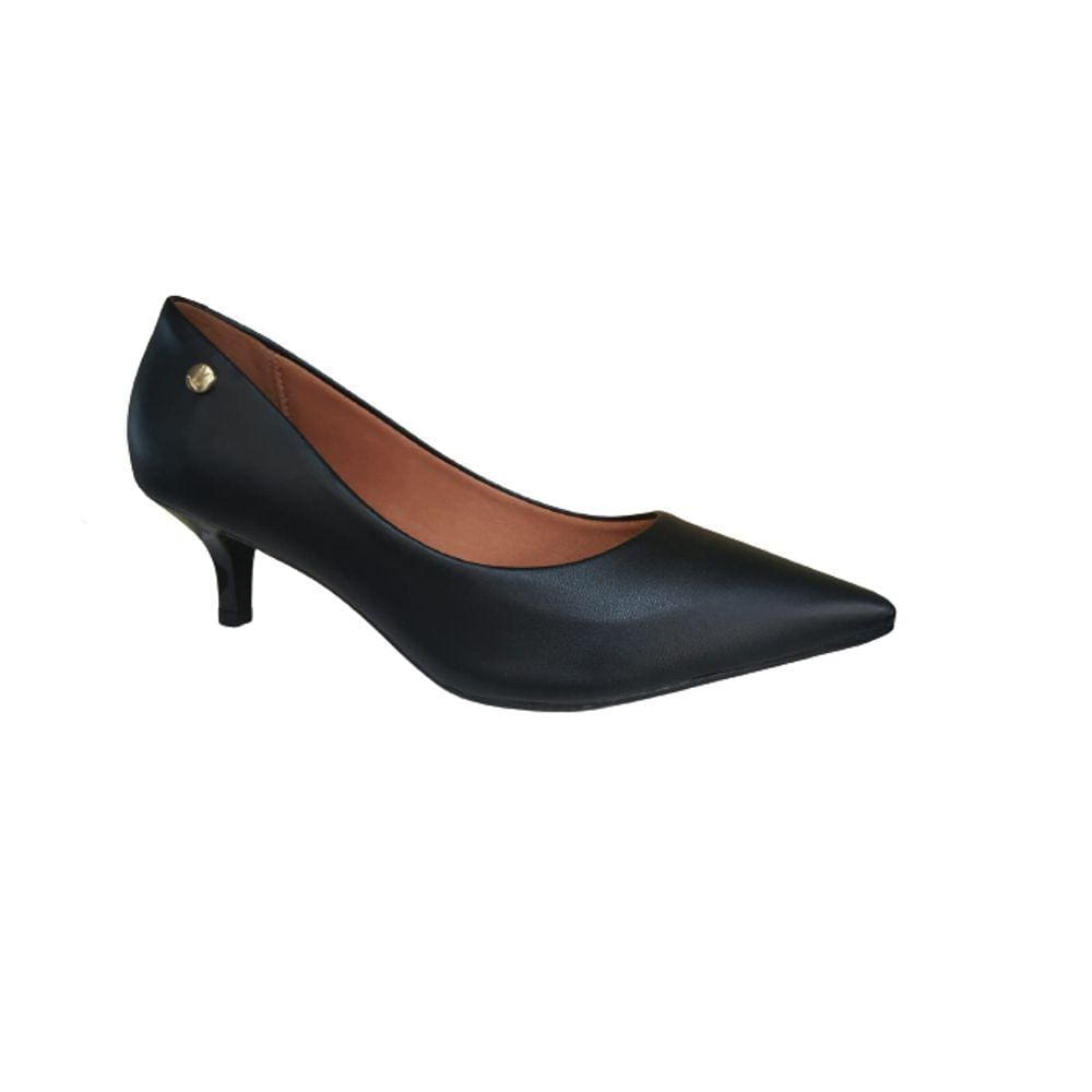 Sapato Scarpin Feminino Casual Social Bico Fino Salto Baixo Vizzano 1122.828