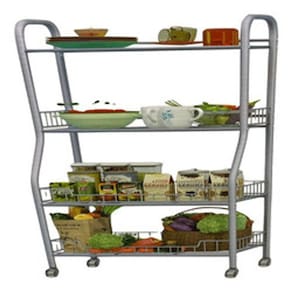 Estante Ferro Organizador Multiuso 4 Prateleiras 121x48x35cm