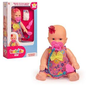 Boneca Infantil Babidu Xixi Anjo Brinquedos