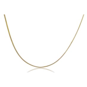 Colar Com Corrente Fita Folheado Em Ouro 18k