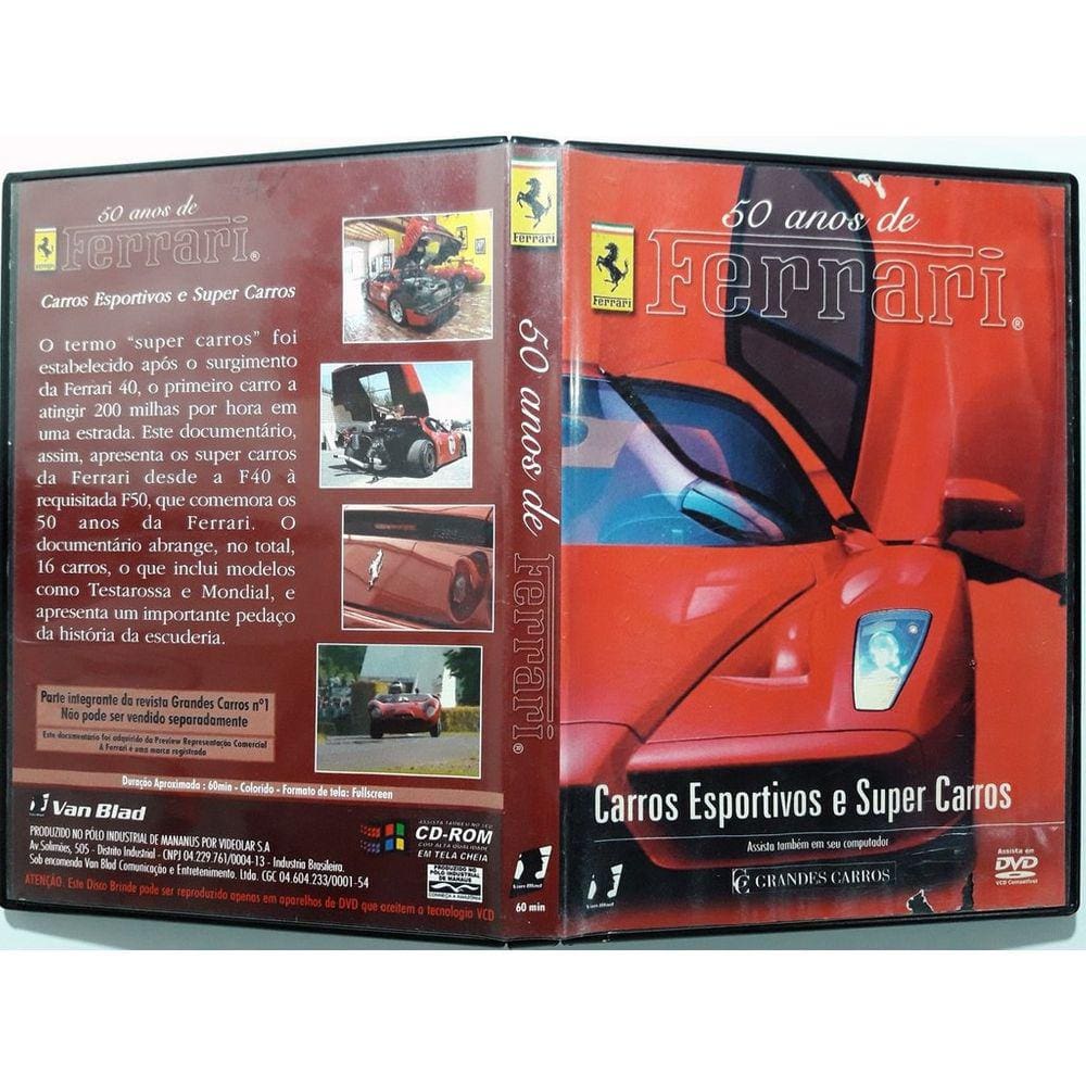 DVD 50 Anos De Ferrari - Van Blad
