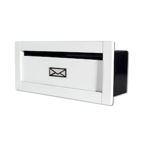 Caixa Correio Techinox Linear Branca Fosca 14cm profund