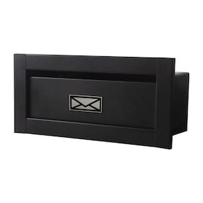 Caixa Correio Techinox Linear Preta Fosca 30 Cm Profundidade