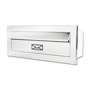 Caixa De Correio Inox Polido Espelhado 23 Profundidade