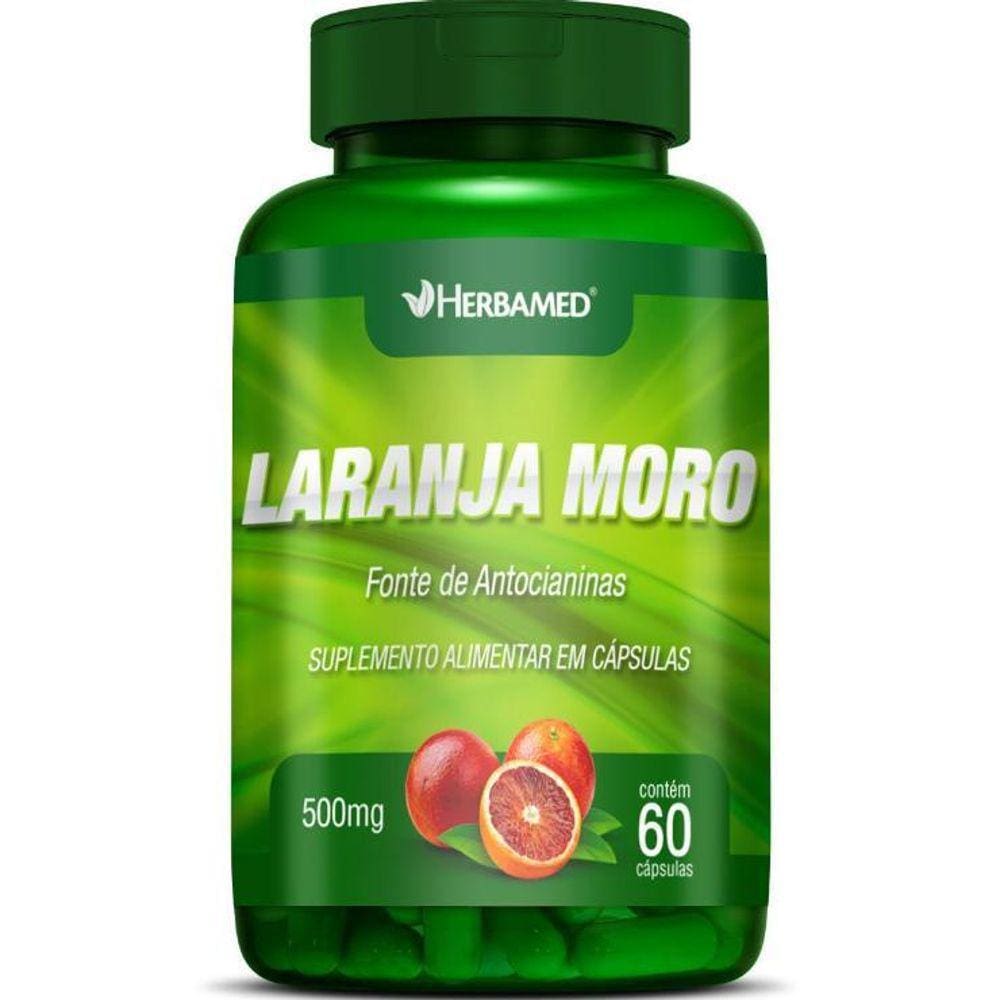 Suplemento Laranja Moro 500Mg 60 Cápsulas Herbamed
