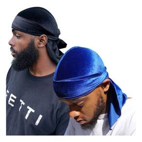 Durag De Veludo Preta Premium