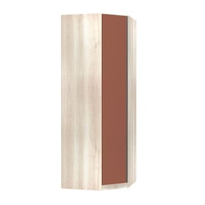 Guarda Roupa Modulado Canto Obliquo 1 Porta 1 Cabideiro 6 Prateleiras Prime Luciane Móveis