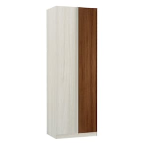 Guarda-Roupa Solteiro Luciane Canto Reto Direito e Esquerdo Prime Plus 1 Porta 80 cm