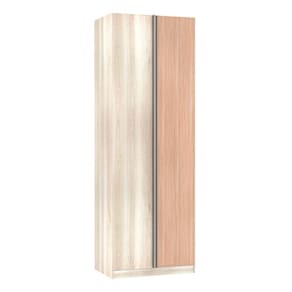 Guarda-Roupa Solteiro Luciane Canto Reto Direito e Esquerdo Prime Plus 1 Porta 80 cm
