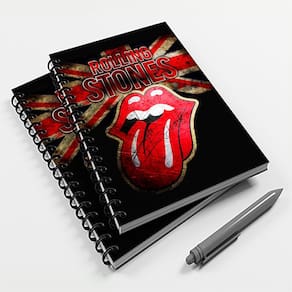 Caderno Universitário 200 fls 10 Mat Rock Rolling Stones