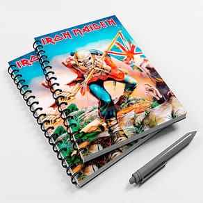 Caderno Universitário 96 fls Rock Irom Maiden Mod 2