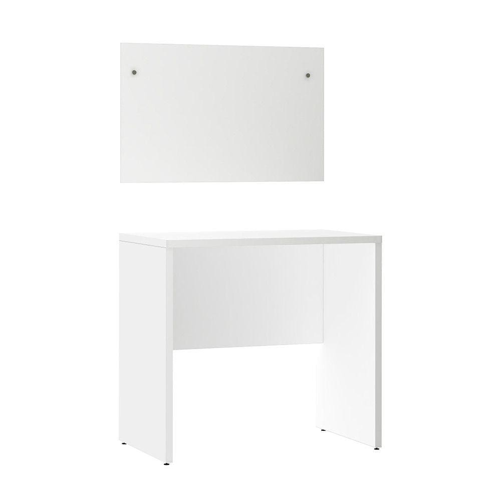 Escrivaninha Multiuso Compacta com Painel 80cm Prime Luciane Móveis