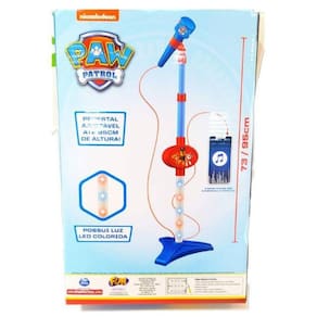 Microfone Patrulha Canina Pedestal E Mp3 Player F0089-1 Fun