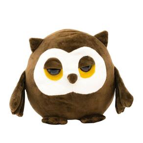Coruja Sonolenta Marrom 30Cm - Pelúcia