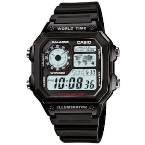 Relógio Casio Masculino Hora Mundial Quadrado Ae-1200Wh-1Avdf
