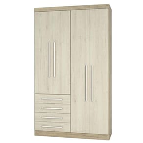 Guarda Roupa Modulado 4 Portas 4 Gavetas Nicho Colméia Master Luciane Móveis