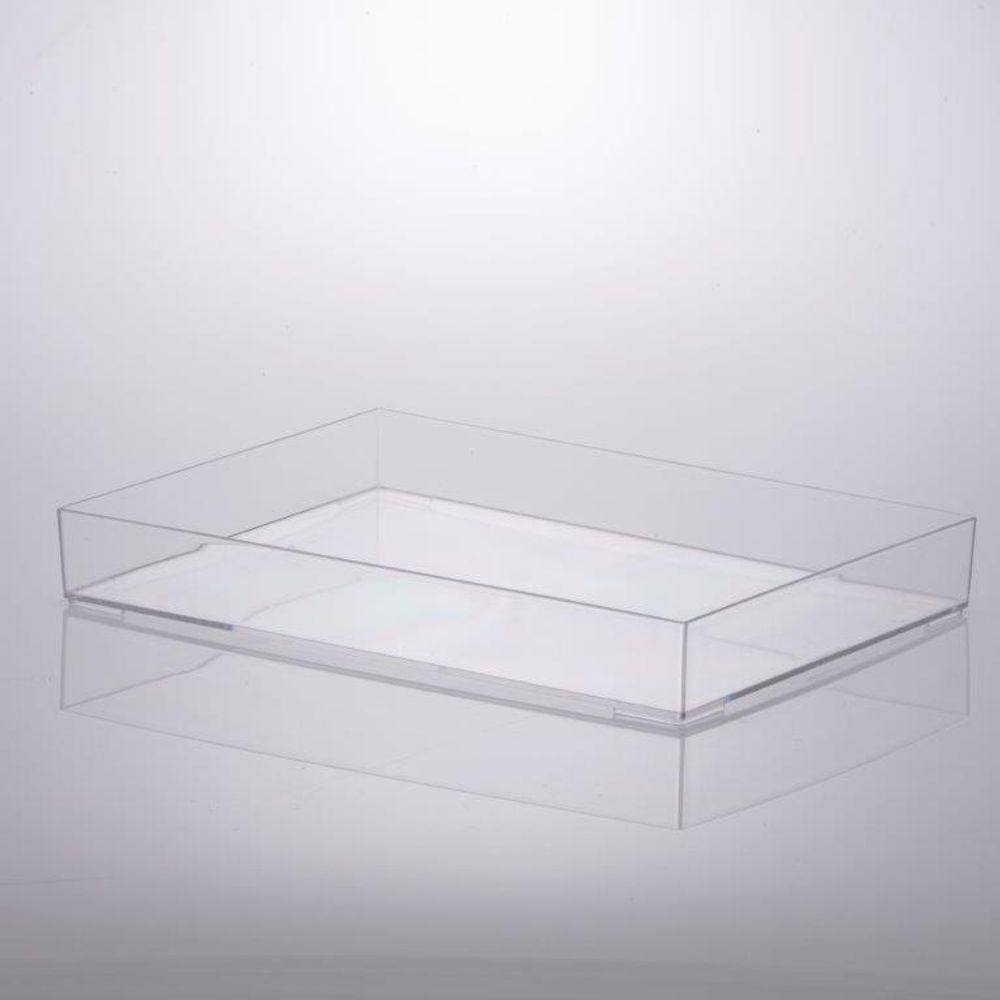 Bandeja 34,5x 25x 4,5cm cristal