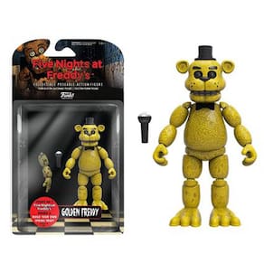 Kit 5 bonecos five nights at freddys fnaf articulados com luz led