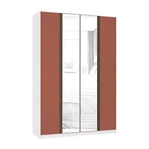 Guarda Roupa 4 Portas 3 Gavetas 159,2 cm com Espelho Prime Luciane Móveis