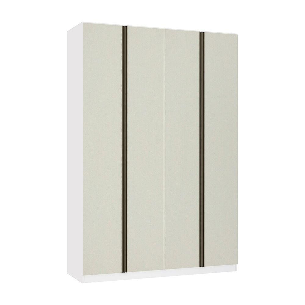 Guarda Roupa 4 Portas 3 Gavetas 159,2 cm Prime Luciane Móveis