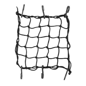 Rede Elástica Aranha Moto Capacete Bagageiro 45 x 45cm Preto