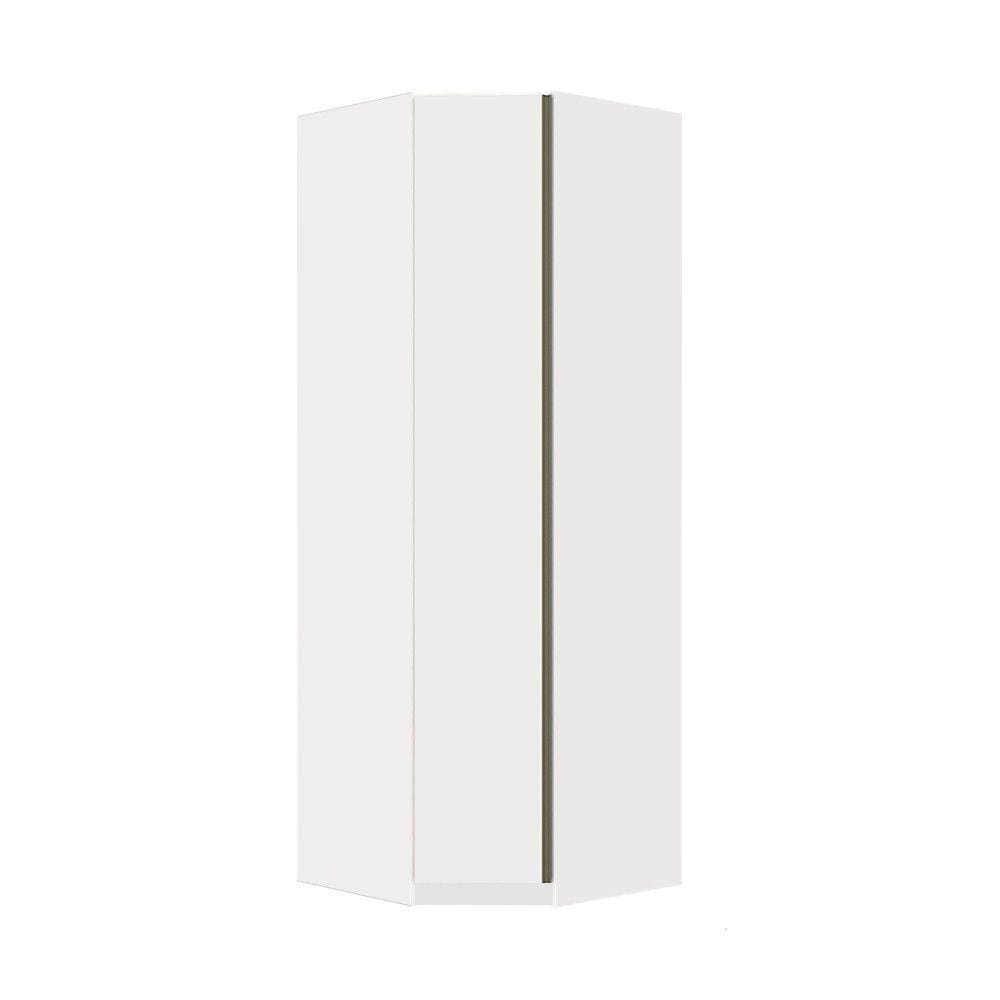 Guarda Roupa Modulado Canto Diagonal 1 Porta 6 Prateleiras 83cm Prime Luciane Móveis