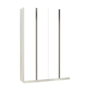Guarda-Roupa Solteiro Luciane 4 Portas 3 Gavetas Prime Plus 160 cm