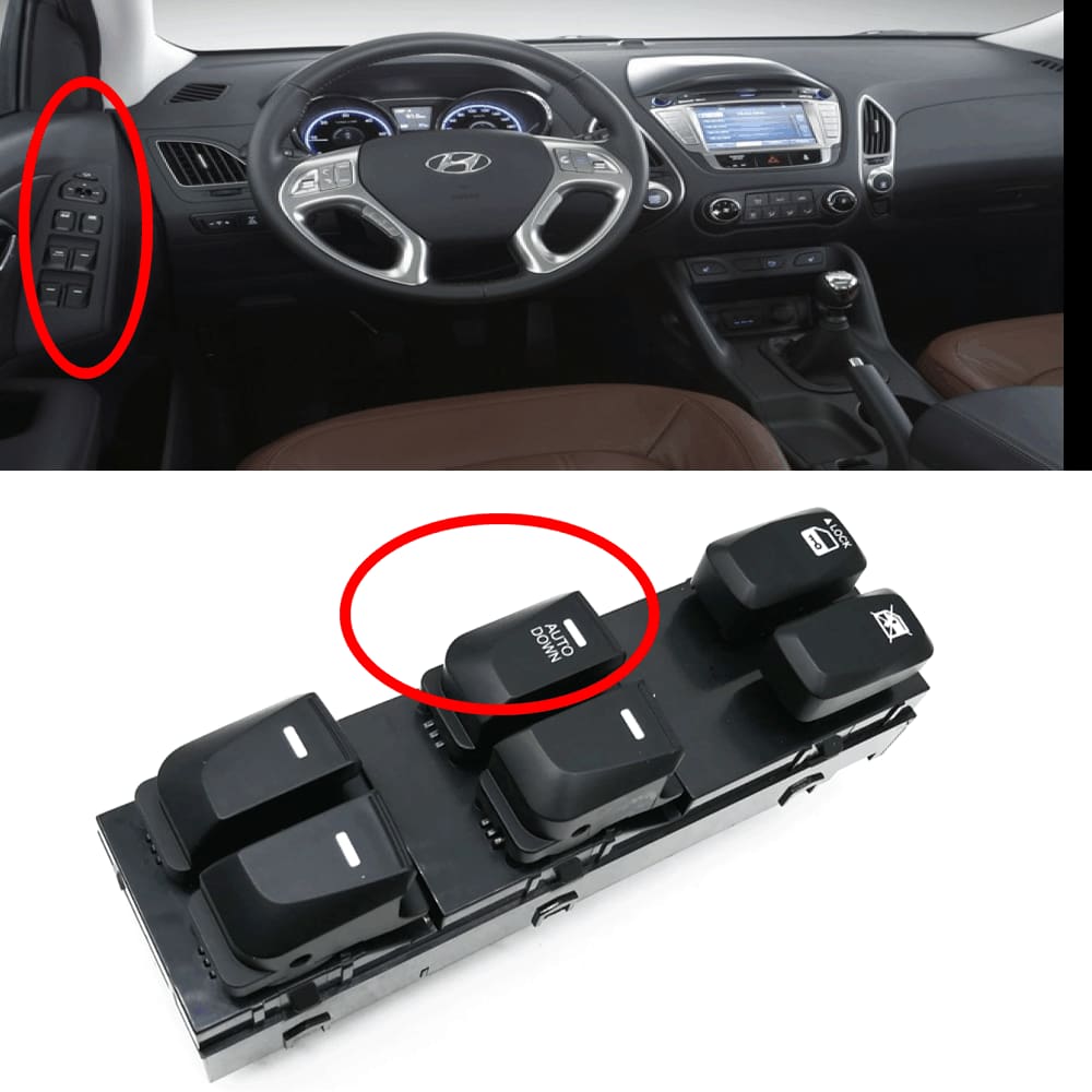 Interruptor Vidro Eletric Para Hyundai IX35 Tucson
