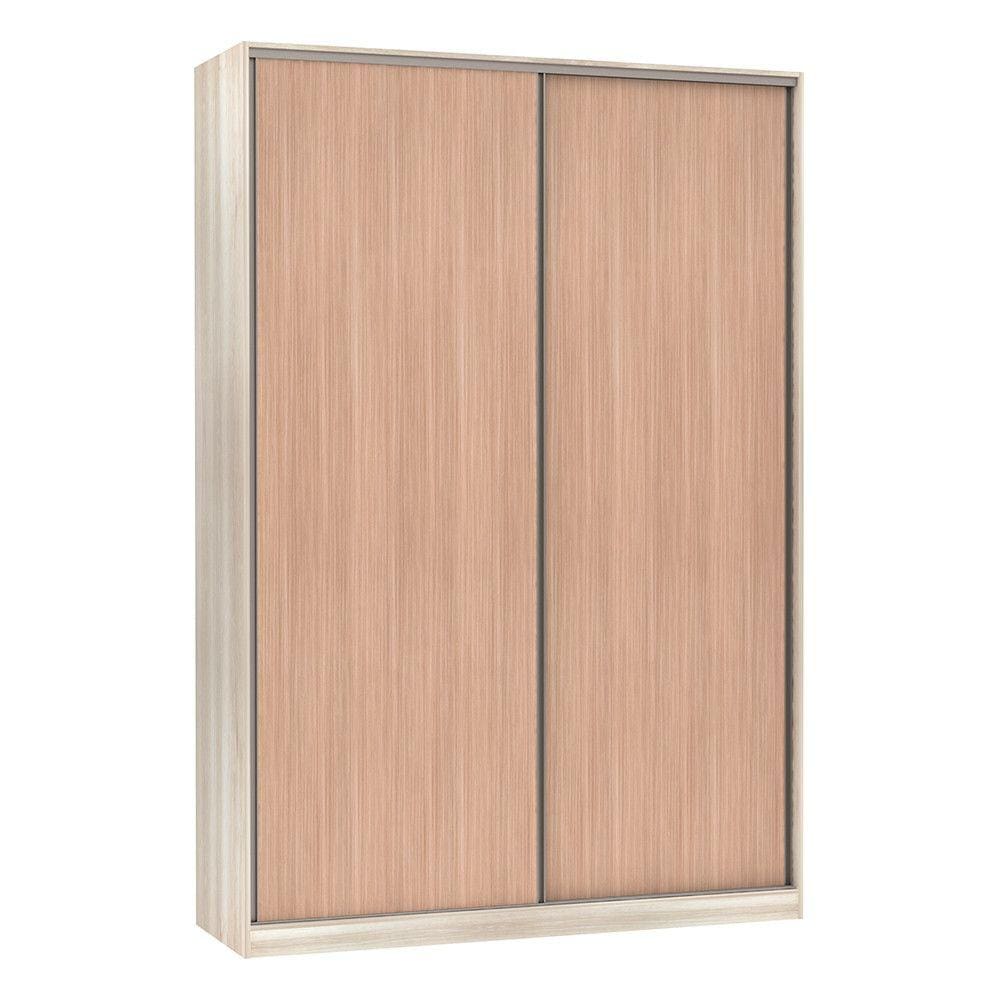 Guarda-Roupa Solteiro Luciane 2 Portas de Correr 3 Gavetas Prime Plus 160 cm
