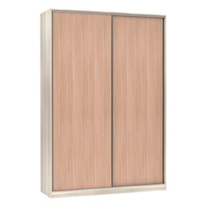 Guarda-Roupa Solteiro Luciane 2 Portas de Correr 3 Gavetas Prime Plus 160 cm