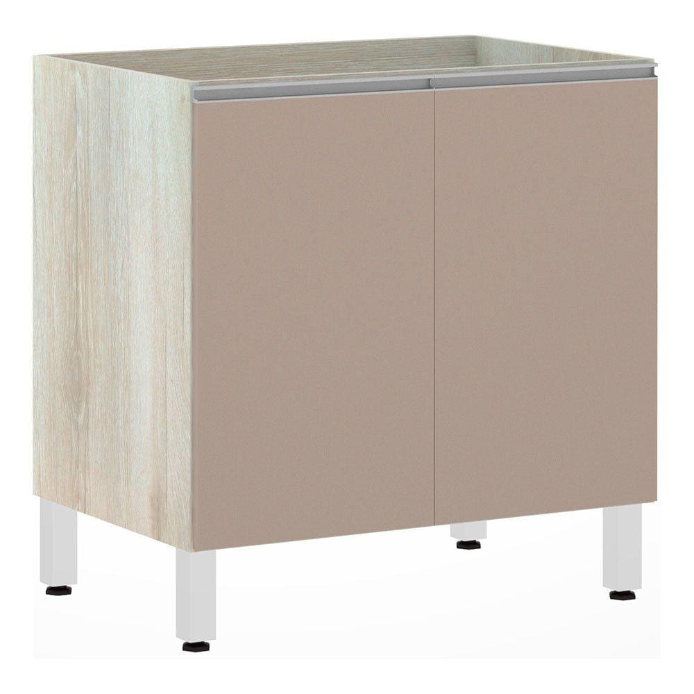 Balcão de Cozinha sem Tampo 80cm 2 Portas Lis Luciane Móveis