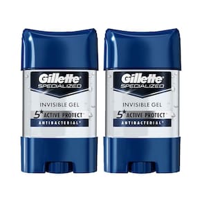 Kit 2 Desodorante Antitranspirante Gillette Specialized Antibacterial Gel 82g