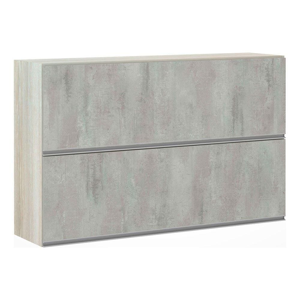 Armário Basculante Duplo Luciane 120cm 2 Portas Lis