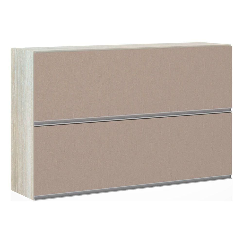 Armário Basculante Duplo Luciane 120cm 2 Portas Lis